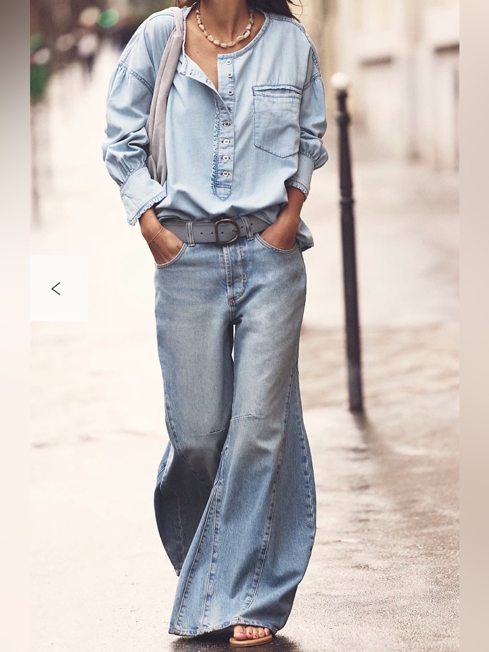 ▪️We The Free Eden Slouchy Wide Leg Jeans Fast Forward Wash 30 Short NWT